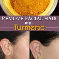 turmeric powder facial hair removal
