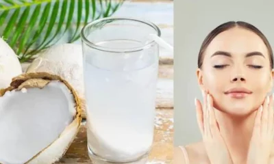 coconut water on face overnight